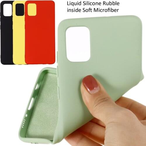 Liquid Silicone Case For Xiaomi Mi10 Lite Mi 10 Lite Soft Gel Rubber Protector Cover