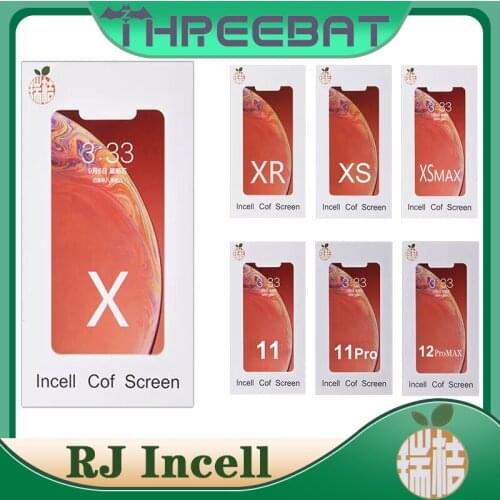 RJ Incell Screen For iPhone X Xs Max 11 12 PRO Max LCD Display Touch Screen Digitizer Assembly No Dead Pixel Replacement Parts