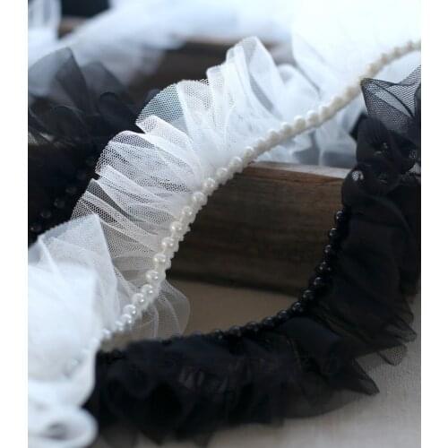 1 Meter Top Grade Pink Blue Net Flower Water Soluble Embroidery Lace Trim Lace Fabric 22cm