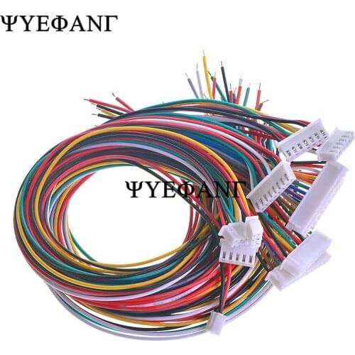 10pcs/lot 26AWG JST XH2.54 2/3/4/5/6/7/8/9/10 Pin XH-2.54 Pitch 2.54mm Connector Plug With Wire Cable 30cm Length