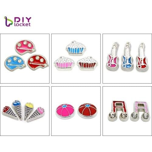 10pcs Floating Charms Wholesale Zinc Alloy Cheap Charms For Jewelry Fit Floating Lockets Pendant& Bracelet LSFC018-501