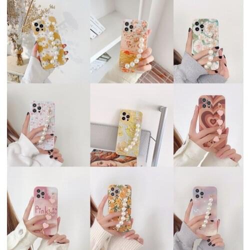 12 Styles Bracelet Phone Case for iPhone 8 Lovely Shell for iPhone 8 11 XR XS XSMAX Mobile Phone Case for iPhone 12 ProMax