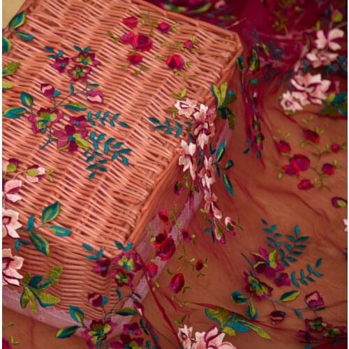 120cm x50cm high quality colorful water soluble chemical embroidery mesh lace fabric handmake DIY wedding fashion women dress