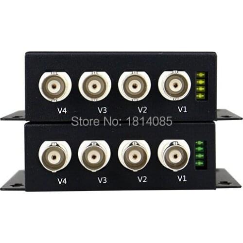 4 channel Digital Video Optical Transceiver Single-fiber single-mode fiber optic converter FC 20KM