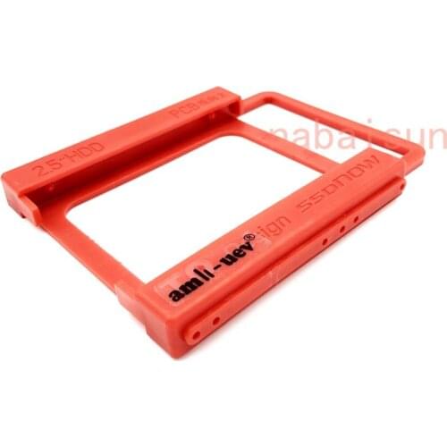 AMLI-UEV 2.5 inch to 3.5 inch SSD HDD Notebook Hard Disk Drive Mounting Kit Plastic Adapter Bracket Dock