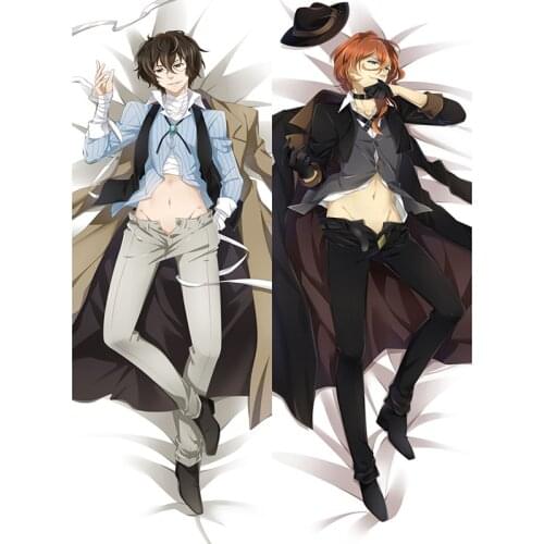 Anime JK Manga Bungo Stray Dogs Dazai Osamu Nakahara Chuuya Dakimakura Body Hug Pillowcase Home Bed Decor Pillow Cover Case Slip