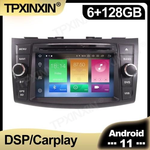 128GB Android 11.0 Car Radio For SUZUKI SWIFT 2011 2012 - 2015 2016 Multimedia Auto Video DVD Player Navigation Stereo GPS 2 din