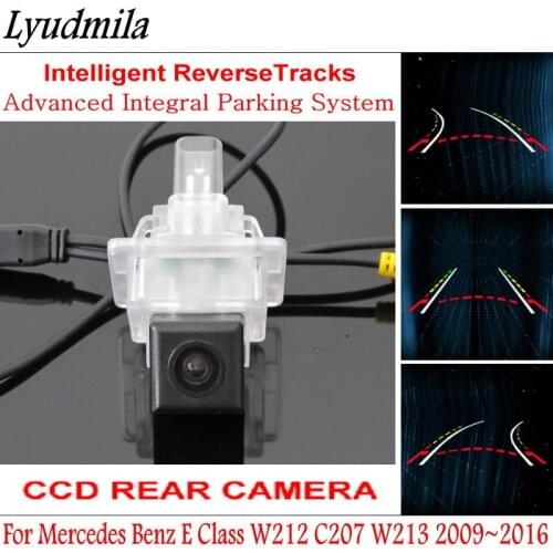 Lyudmila Car Intelligent Parking Tracks FOR Mercedes Benz E Class W212 C207 W213 HD Dynamic Tragectory Camera Rear View Camera