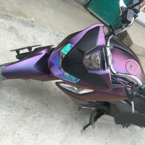 Warp Car Sticker Chameleon DIY Decal Film 1pc Carbon Fiber Exterior PVC