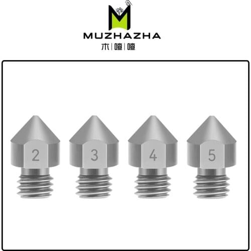 3D Printer TC4 Titanium Alloy MK8 Nozzle Reprap 1.75mm 0.2/0.3/0.4/0.5mm for Ender 3 CR10 Ender 5 Two trees Bluer Sapphire pro