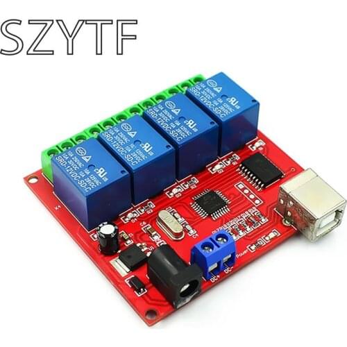 12V computer 4 USB module controls the switch drive-free relay intelligent controller PC
