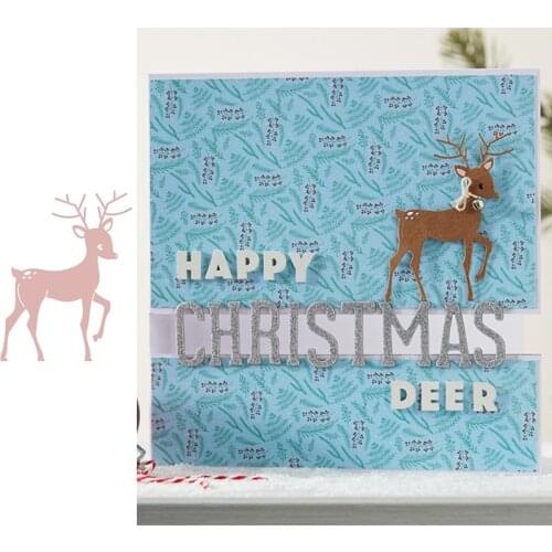 Christmas Deer Metal Cutting Dies for Scrapbooking and Card Making Craft 2019 New die cuts