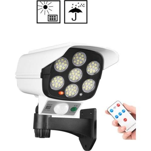 Remote Solar motion sensor lamp light Outdoor Fake Camera Home Security Video Surveillance dummy camera cameras videcam Mini Cam
