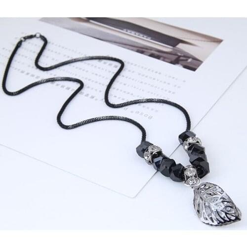 Boho Trendy Chokers Necklace Big Metal Leaf Pendant Statement Collar Chokers Necklace Women party Jewelry Wholesale