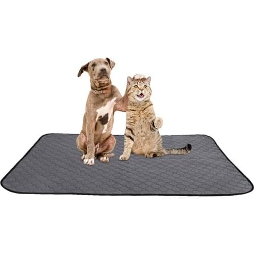 Washable Dog Pee Pad Reusable Waterproof Doggy Cats Potty Mat Super Fast Absorbent Comfortable Unscented No Leak Slip Travel Mat
