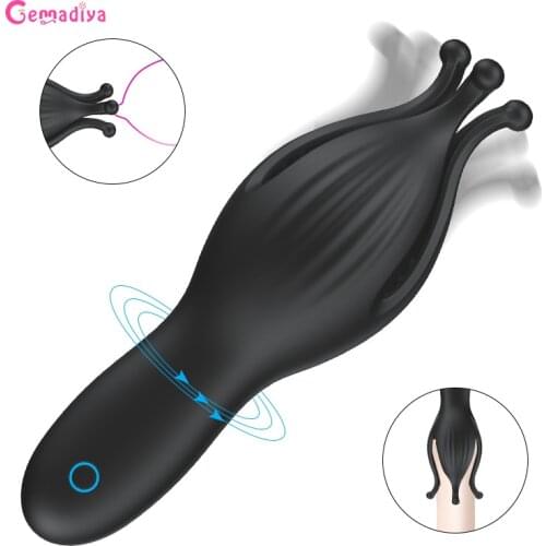 G Spot Penis Vibrator Male Glan Trainer Delay Lasting Male Masturbator Aircraft Cup Climax Stamina Trainer Sex Products for Men