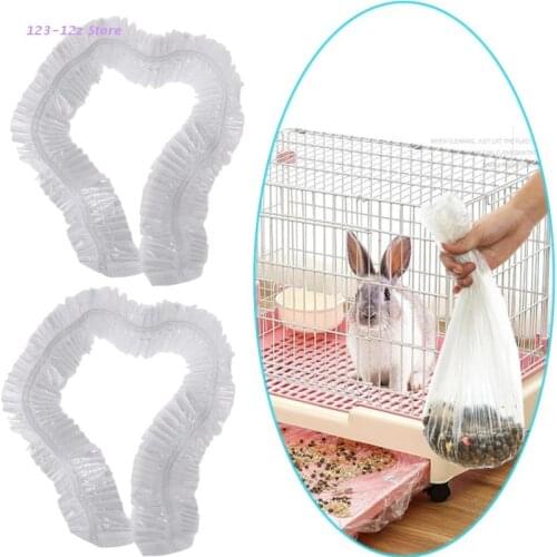 2021 New 10Pcs/Set Rabbit Cage Liners Disposable Large Plastic Mat Films For Bunny Rats