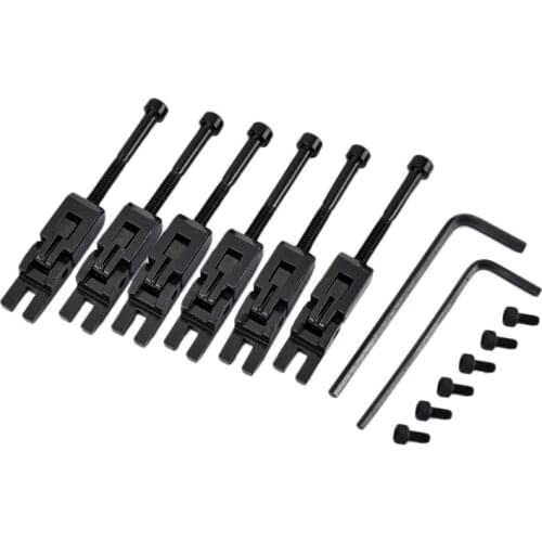 New Hot 6Pcs Metal Guitar Locked String Saddles for Floyd-Rose Tremolo Bridge Parts