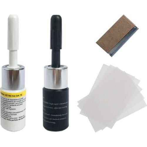 New Car Windshield Repair tool DIY Window Repair Tools Windscreen Glass Scratch Crack Restore Window Screen resin+blade+strips