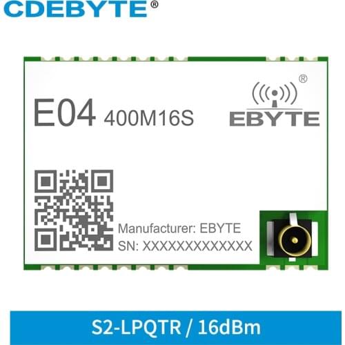 E04-400M16S 433MHz 470MHz 16dBm RF Wireless Module S2-LP Long Range Wireless Transceiver GFSK ASK SPI Stamp hole/IPEX AT Command