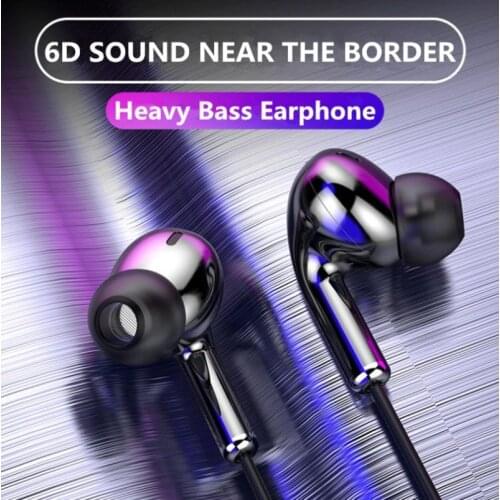 Sport Earphone Wired Headphones Super Bass Stereo 3.5mm gaming Headsets In-Ear Earbuds with Microphone Hands-free for Xiaomi
