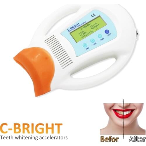 Dental Teeth Whitening Light, Teeth Whitener Cold 6 LED Light Lamp Bleaching Accelerator Arm Holder Holding on Dentist unit