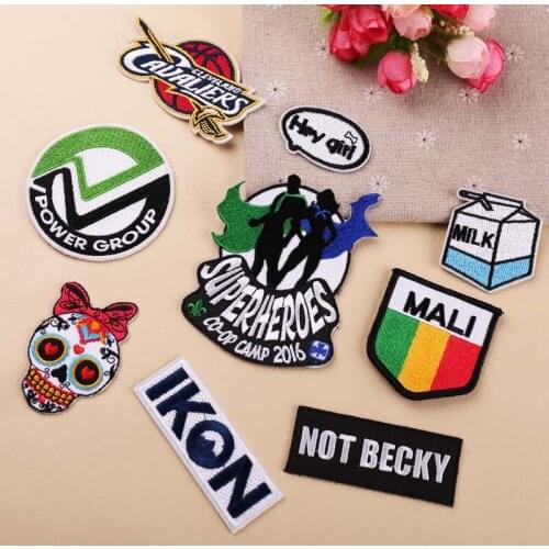 Cloth stickers computer embroidery chapter new product DIY bow skull clothes decoration patch stickers cloth