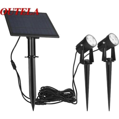 OUTELA Outdoor Solar Lawn Light Waterproof LED Spotlight New Home Decorative For Courtyard Garden Landscape