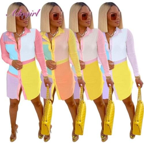 Women summer shirt dress