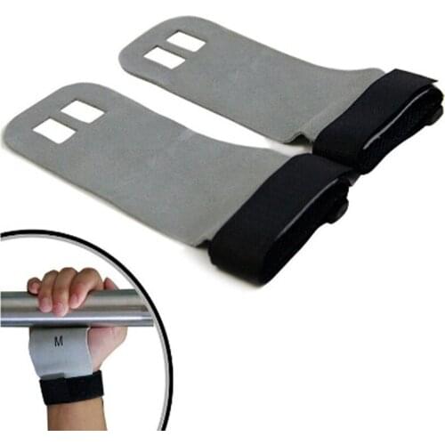 1 Pair Hand Grip Synthetic Leather Crossfit Gymnastics Guard Palm Protectors Glove Pull Up Bar Weight Lifting Glove Gym Gloves