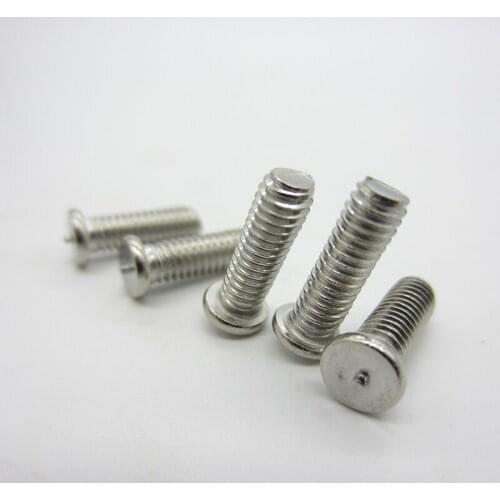 100pcs/lot M3 M4 M5 M6 304Stainless steel welding screws spot welding studs 304 welding screw