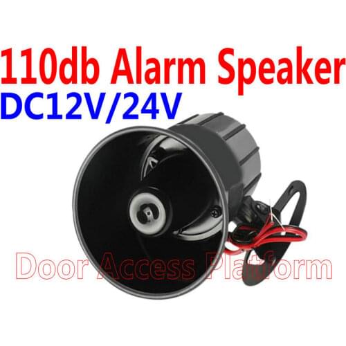 110 db voice @99 x106mm Home Anti-theft Alarm Speaker,ABS 15W Security alarm system DC12V/24V Hotel/Motel/Office Access control