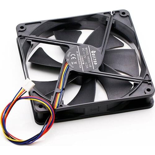 14025L12B DC 12V 0.21A 140x140x25mmm 4-wire Server Cooling Fan
