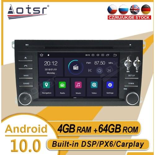 64G For Porsche Cayenne 2003 2004 2005 2006 Car Stereo Multimedia Player Android GPS Navi Auto Audio Radio Carplay PX6 Head Unit