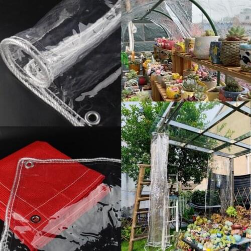 99.99% Transparent PVC Tarpaulin Home Windows Rainproof Cloth Pet House Rainproof Shade Sails Balcony Succulent Plants Cover