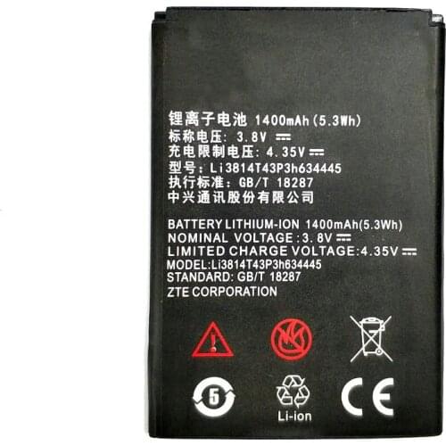 2019 New Li3814T43P3h634445 1400mAh Battery For ZTE Blade A112 L110 Mobile Phone