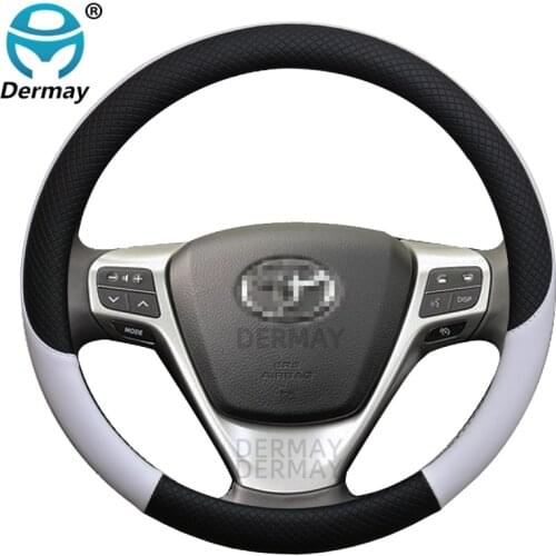 For Toyota Verso E'Z SportsVan MPV Car Steering Wheel Cover Micro Fiber Leather Anti-slip 100% DERMAY Brand Auto Accessories