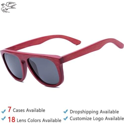 Branded Wood Style Sunglasses Womens Vintage Shades Sun Glasses for Women Fashion 2020 UV400 Polarized lentes de sol mujer GB035