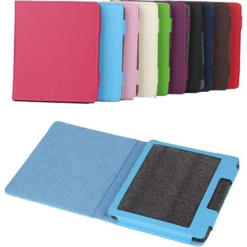 100PCS/Lot Good Quality Litchi PU Leather Case For Amazon Kindle Oasis 2016 Flip Cover By DHL Fedex