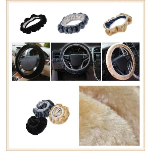Car steering wheel cover plush super soft handle telescopic for Toyota 4Runner Sienna Sequoia Prius GR Camry i-TRIL