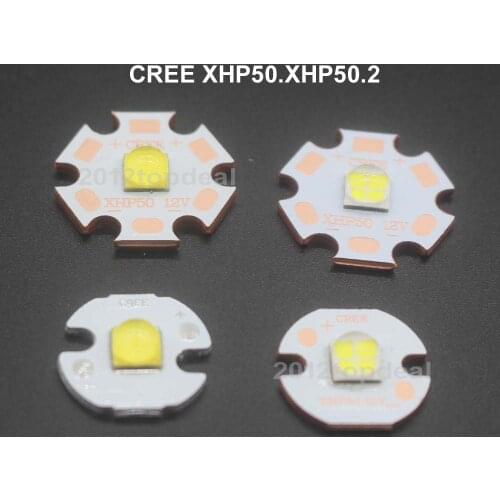 CREE XHP50 XHP50.2 2 generation Cool White Neutral White Warm White LED Emitter 6V 12V with 16mm 20mm Copper PCB