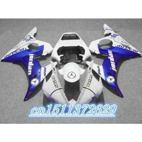 Dor-white with blue YZF R6 2003 2004 2005 fairing kits YZF R6 fairing kit 03 04 05 D