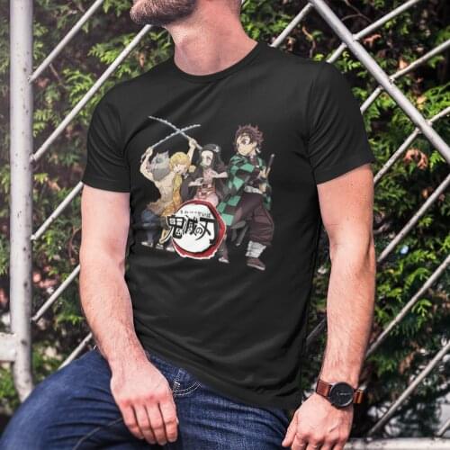 Demon Slayer T Shirt Cute 100 Cotton Summer T-Shirt Short-Sleeve Graphic Tshirt 4xl Mens
