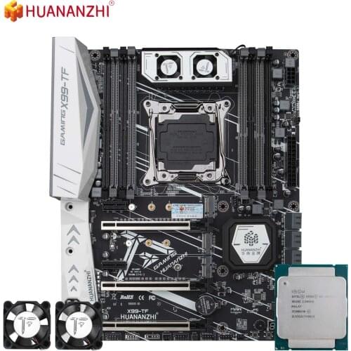 HUANANZHI X99 TF Motherboard Intel with XEON E5 2678 V3 MOS FAN DDR3 DDR4 RECC Memory Combo Kit Set NVME SATA 3.0 USB3.0 ATX