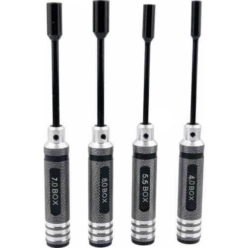 RC DIY Tools 4.0mm 5.5mm 7.0mm 8.0mm crew Driver Wrench set Hex Key Socket Screwdriver set for RC Model RC DIY Repair