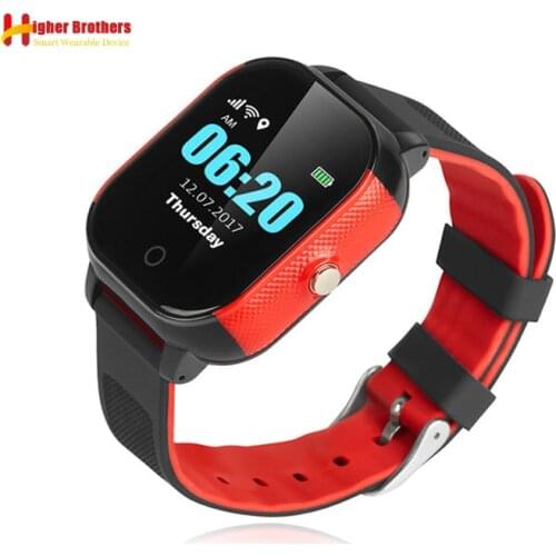 IP67 Waterproof Smart GPS WIFI Tracker Locator Touch Screen Kid Child SOS Call Remote Monitor Alarm Watch Wristwatch IOS Android
