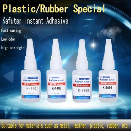 Kafuter K-4406 20g Instant Strong Adhesive Quick-Drying Glue For PC ABS PVC Acrylic Plastic Glass Wood Waterproof Transparent