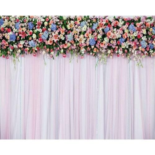 Colorful Daffodil Chrysanthemum Backdrop Baby Shower Party Birthday Room Decor Photo Booth Studio Prop