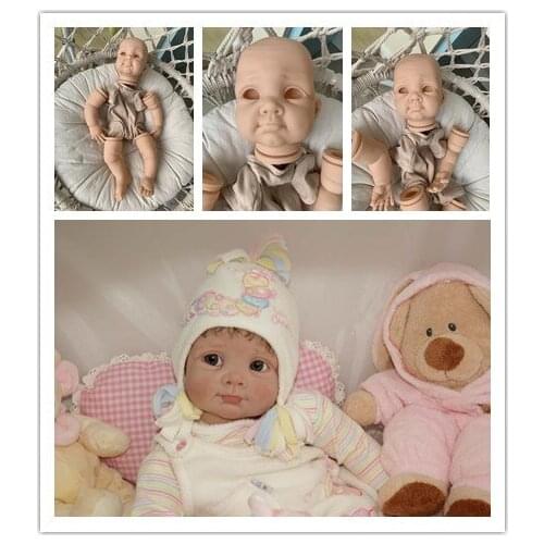 NPK 22inch reborn doll kit full set with body and eyes BIBY by Elly Knoops soft touch fresh color
