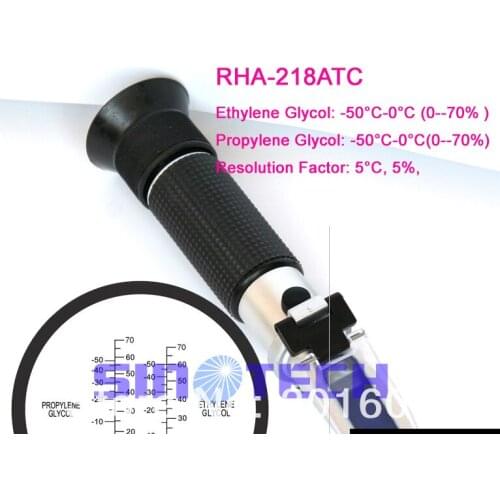 Best quality hand held Antifreeze coolant -50~0C glycol Refractometer RHA-218ATC